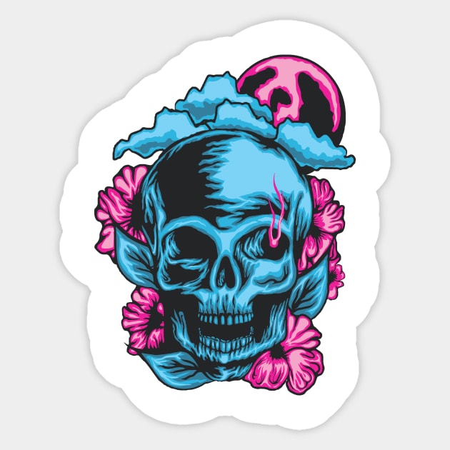 skull Sticker by teryscool_15